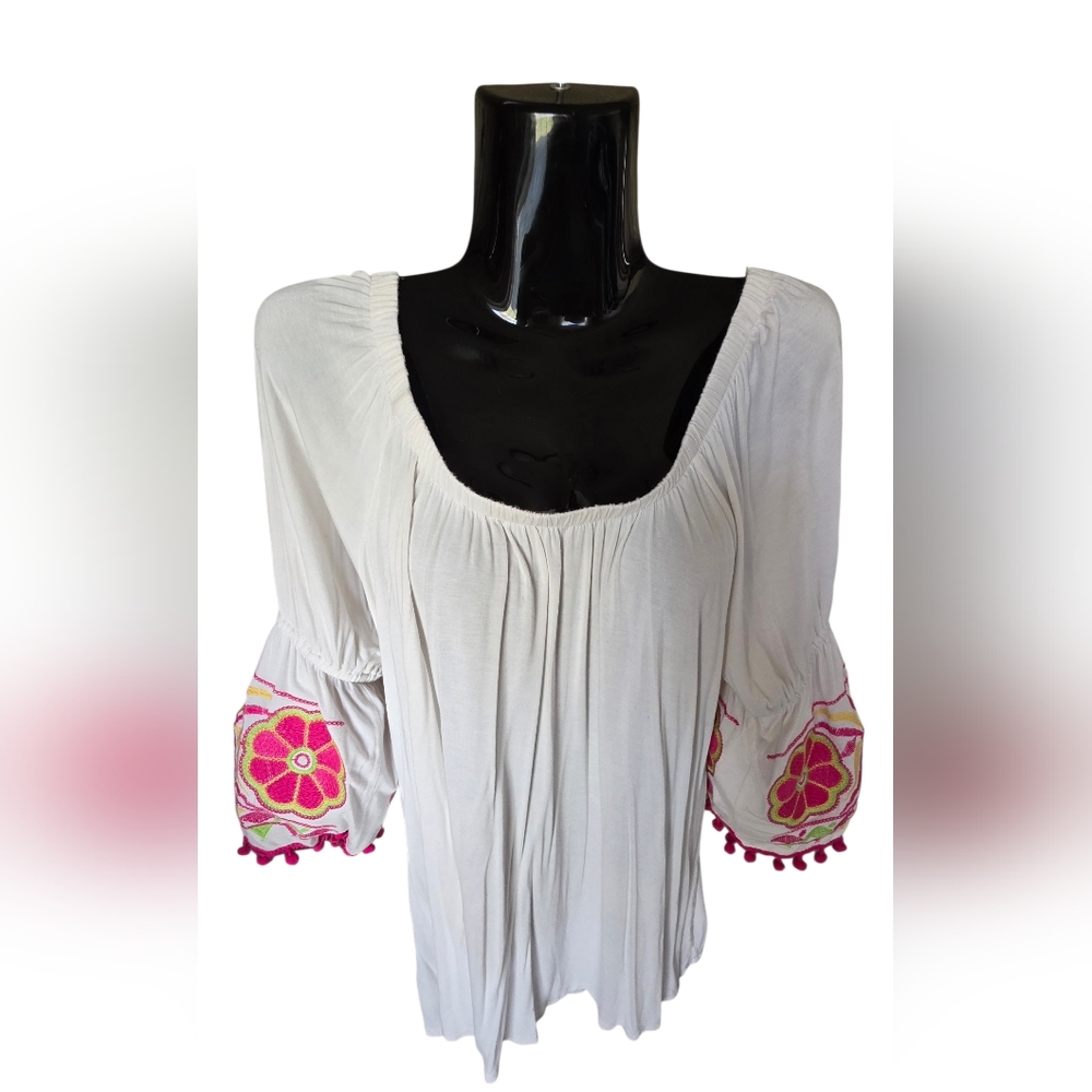 Boho Off Shoulder Top - Picture 2 of 5